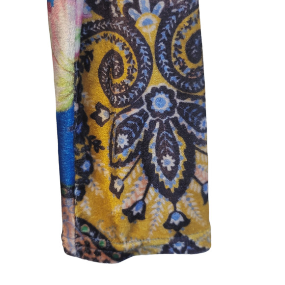 NEW Anthropologie Floral Paisley Velvet Slim High Neck Midi Dress - XS - Picture 11 of 14